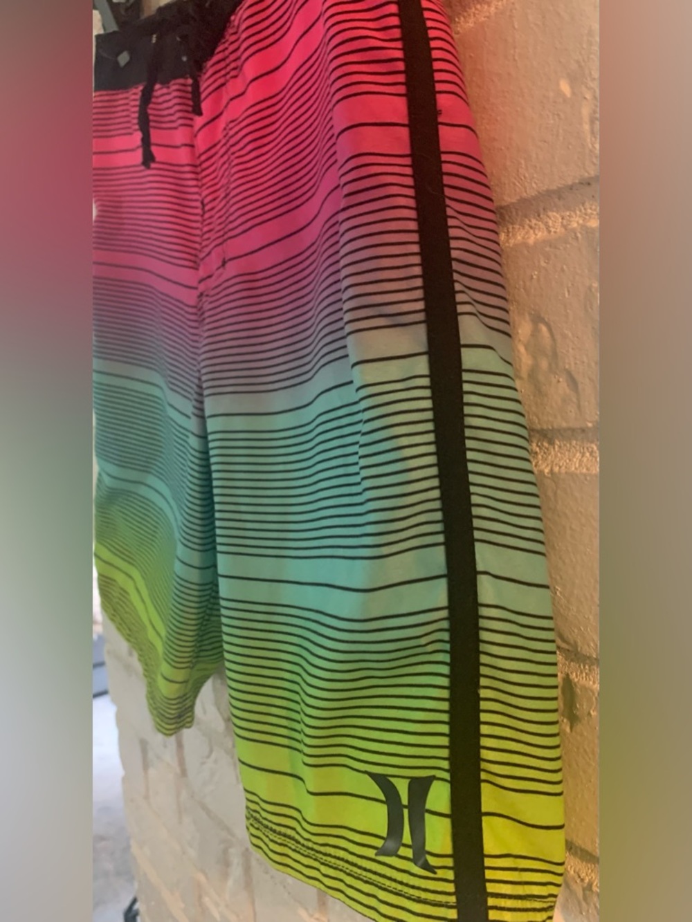 Hurley  Big Boys “Shoreline Board Shorts”
Vibrant Rainbow Fade   Size 12 - Picture 6 of 11